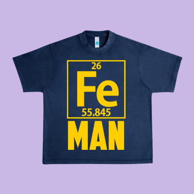 Fe Man Funny Superhero For Halloween Urban Heavy Tee Designed By Artisfamous
