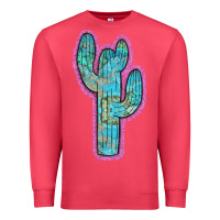 Cardinal Western Turquoise Cactus Premium Sweatshirt - RanaPortraitStore