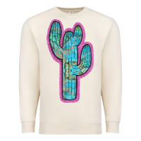 Sandshell Western Turquoise Cactus Premium Sweatshirt - RanaPortraitStore