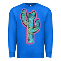 True Royal Western Turquoise Cactus Premium Sweatshirt - RanaPortraitStore