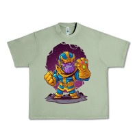 Oil Green cartoons super hero Strong Hands Urban Heavy Tee - artisFamous