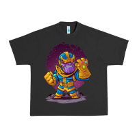 Pigment Black cartoons super hero Strong Hands Urban Heavy Tee - artisFamous