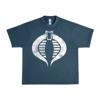 Midnight Navy vintage cobra symbol Urban Heavy Tee - artisFamous