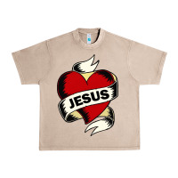 French Oak jesus love Urban Heavy Tee - artisFamous