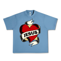 Pebble Blue jesus love Urban Heavy Tee - artisFamous