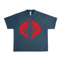 Midnight Navy vintage cobra symbol Urban Heavy Tee - artisFamous