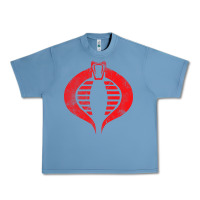 Pebble Blue vintage cobra symbol Urban Heavy Tee - artisFamous