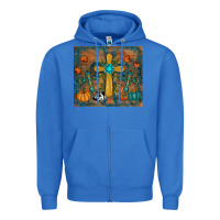 True Royal fall cross tumbler Zipper Hoodie - RanaPortraitStore