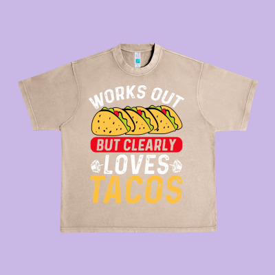 Tacos Work Out Gym Gift Classic Urban Heavy Tee Designed By Artisfamous