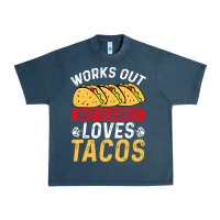 Midnight Navy tacos work out gym gift classic Urban Heavy Tee - artisFamous