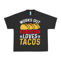 Pigment Black tacos work out gym gift classic Urban Heavy Tee - artisFamous
