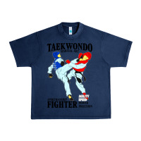 Navy taekwondo sport art Urban Heavy Tee - artisFamous