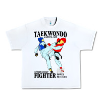White taekwondo sport art Urban Heavy Tee - artisFamous