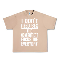Burro the government fucks me everyday Urban Heavy Tee - artisFamous