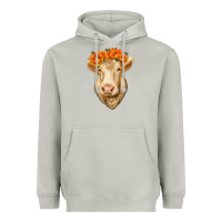 Moon Dust Charolais Cow Heavyweight Hoodie - RanaPortraitStore