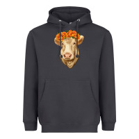 Smoke Charolais Cow Heavyweight Hoodie - RanaPortraitStore