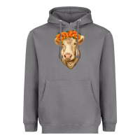 Storm Charolais Cow Heavyweight Hoodie - RanaPortraitStore