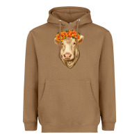 Toasted Coconut Charolais Cow Heavyweight Hoodie - RanaPortraitStore