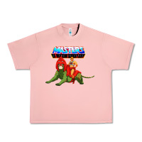 Salmon he man and battle cat Urban Heavy Tee - artisFamous