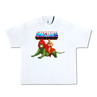 White he man and battle cat Urban Heavy Tee - artisFamous