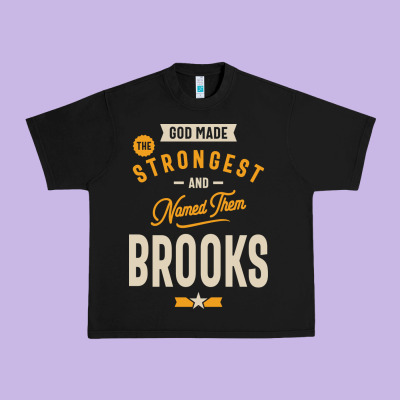 Brooks Personalized Name Birthday Gift Urban Heavy Tee Designed By Artisfamous