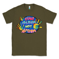 Army Green Cure ableism not Autism Classic Tee - FaDigitalArtStudio