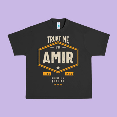 Amir Personalized Name Birthday Gift Urban Heavy Tee Designed By Artisfamous