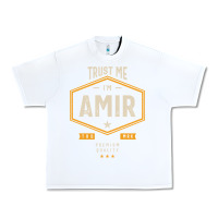 White Amir Personalized Name Birthday Gift Urban Heavy Tee - artisFamous