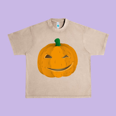 Pumpkin Urban Heavy Tee Designed By Artisfamous
