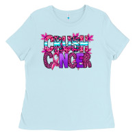 Baby Blue crush cancer Ladies Tee - SublimationCraftShop