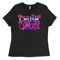 Black crush cancer Ladies Tee - SublimationCraftShop