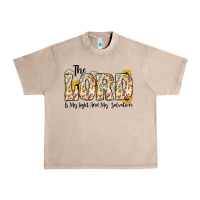 French Oak the lord is my light and my salvation Urban Heavy Tee - CowhideDigitalArt