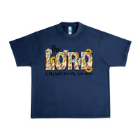 Navy the lord is my light and my salvation Urban Heavy Tee - CowhideDigitalArt