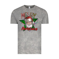 Cloud Rock festive santa claus greeting Vintage Tee - CowhideDigitalArt