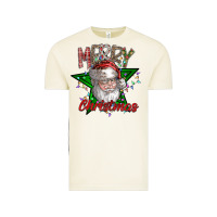 Vintage Arctic festive santa claus greeting Vintage Tee - CowhideDigitalArt