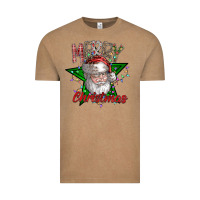 Festive Santa Claus Greeting Vintage Tee | Teevron