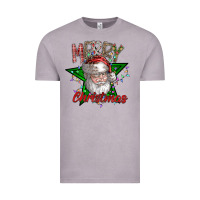 Vintage Zinc festive santa claus greeting Vintage Tee - CowhideDigitalArt