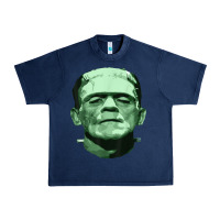Navy frankenstein Urban Heavy Tee - artisFamous