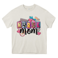 Cream nurse mom Heavy Core Tee - FaDigitalArtStudio
