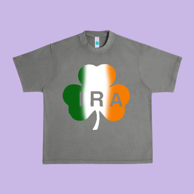 Ira Irish Lucky Shamrock Urban Heavy Tee Designed By Artisfamous
