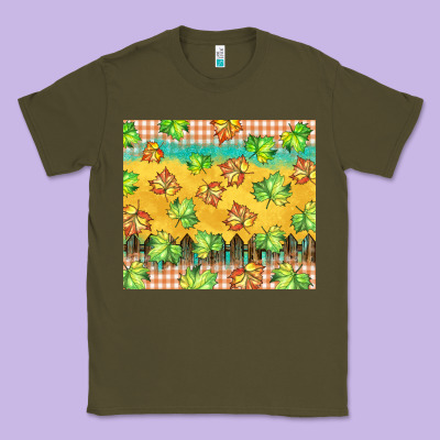 Fall Leaf Tumbler Classic Tee Designed By Barkaloodesign