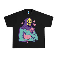 Black skeletor's hug cat Urban Heavy Tee - artisFamous