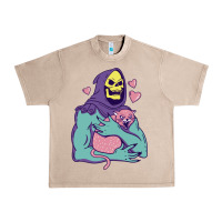 French Oak skeletor's hug cat Urban Heavy Tee - artisFamous