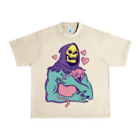 Sandshell skeletor's hug cat Urban Heavy Tee - artisFamous