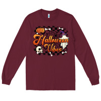 Burgundy halloween vibes Long Sleeve Tee - Artiststas
