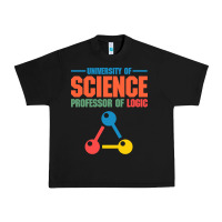 Black UNIVERSITY OF SCIENCE PROFESSOR OF LOGIC Urban Heavy Tee - artisFamous