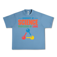 Pebble Blue UNIVERSITY OF SCIENCE PROFESSOR OF LOGIC Urban Heavy Tee - artisFamous