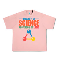 Salmon UNIVERSITY OF SCIENCE PROFESSOR OF LOGIC Urban Heavy Tee - artisFamous