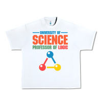 White UNIVERSITY OF SCIENCE PROFESSOR OF LOGIC Urban Heavy Tee - artisFamous