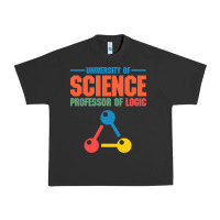 Pigment Black UNIVERSITY OF SCIENCE PROFESSOR OF LOGIC Urban Heavy Tee - artisFamous